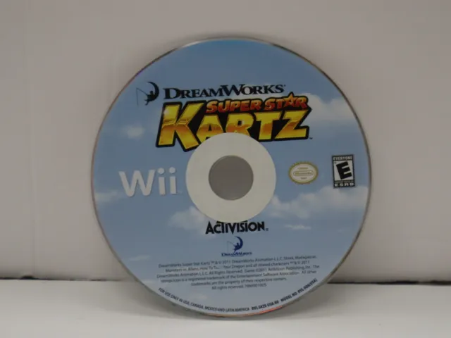 Dreamworks Super Star Kartz (Wii, 2011) Disc Only