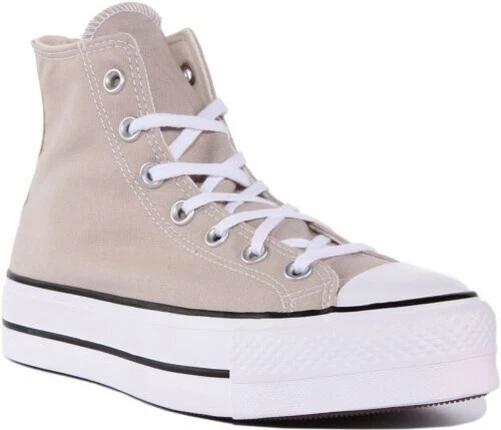 CONVERSE A02432C Etg Ascenceur Femme Haut Plateforme Baskets en Gris Taille 3 -
