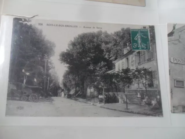 CPA - 77 - BOIS LE ROI   - BROLLES - avenue de seine  - circulée 10 juillet 1921