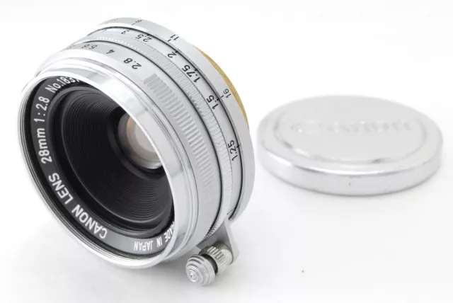 【MINT】Canon 28mm f/2.8 MF Lens For Leica Screw Mount L39 L LTM From JAPAN
