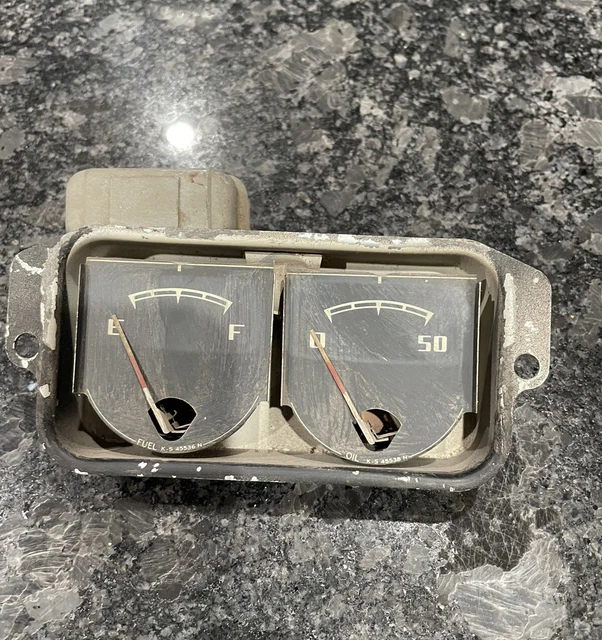 VINTAGE FUEL OIL pressure gauge KS King Seeley GM Jeep Willys