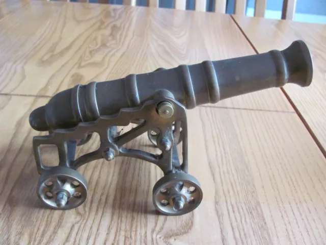 Vintage brass cannon