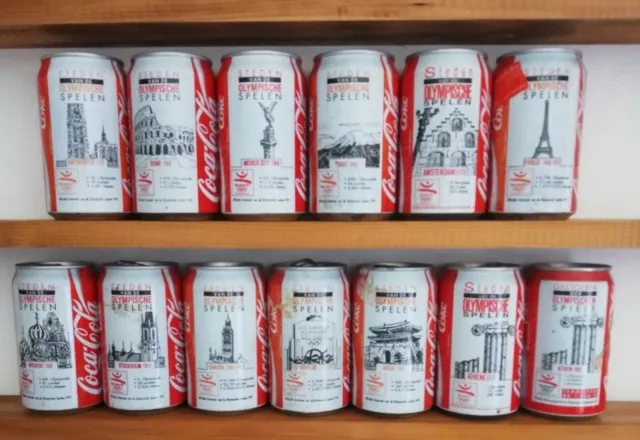 13 lattine coca cola  "Olimpiadi anno 92"