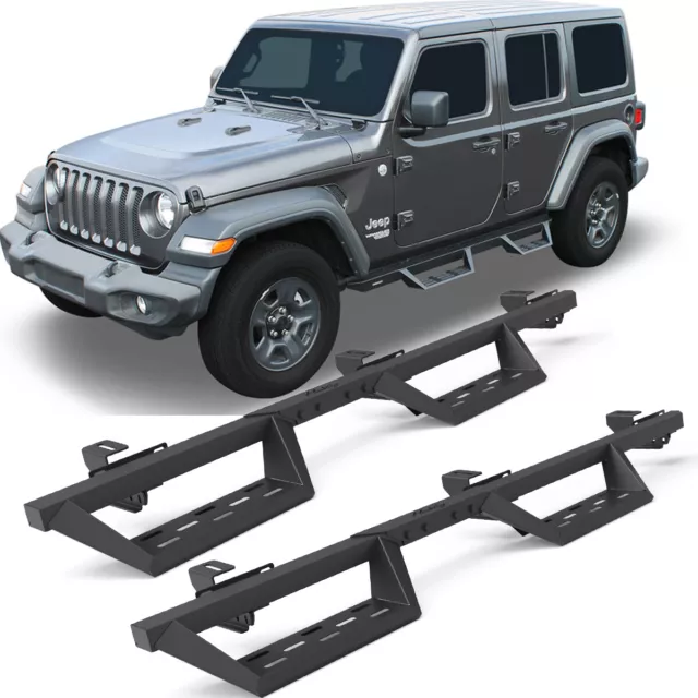 RUNNING BOARDS FOR 20182024 Jeep Wrangler JL JLU 4Door 6" Nerf Bar