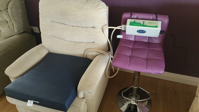 Cojín alternativo/cojín para silla de ruedas alivio dinámico + caja de control.
