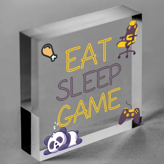 Gioco Regali Eat Sleep Novità Gamer Figlio Camera da Letto Accessories