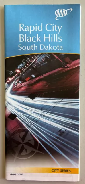 New AAA RAPID CITY & BLACK HILLS SOUTH DAKOTA ROAD MAP  Highway SD  2021