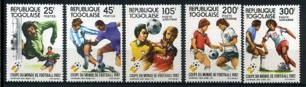 Togo 1613-1617 postfrisch Fußball #GE487