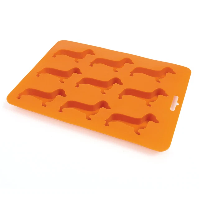 Silicona en forma de perro - cubitos de hielo - cáscara de cubitos de hielo forma de cubo reutilizable para