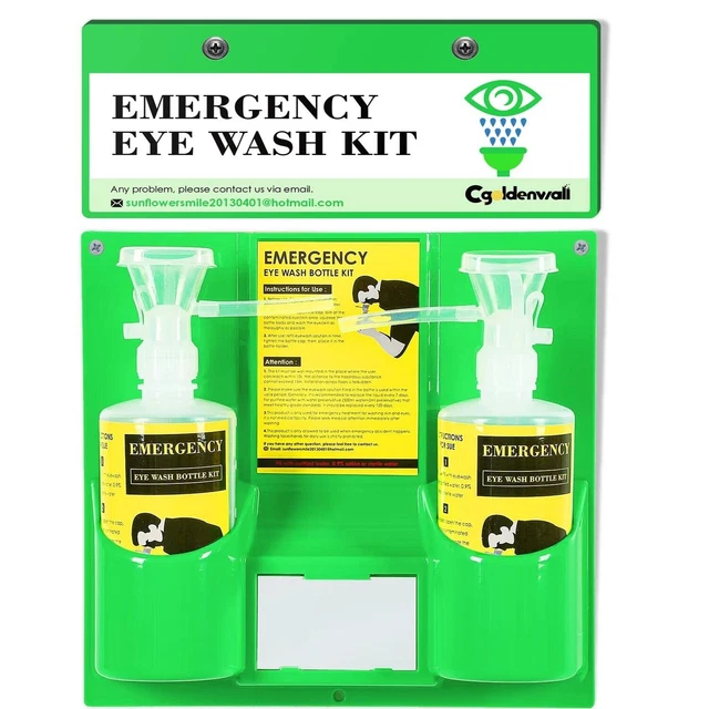 CGOLDENWALL PORTABLE EYE Wash Station Wall Mounted Eyewash Station