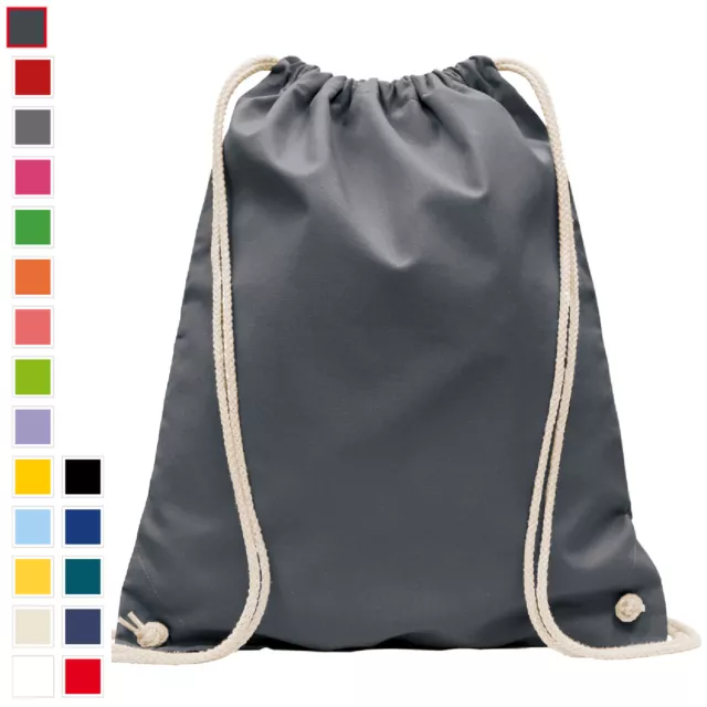 Turnbeutel Baumwolle 38 x 46 cm Rucksack Sportbeutel