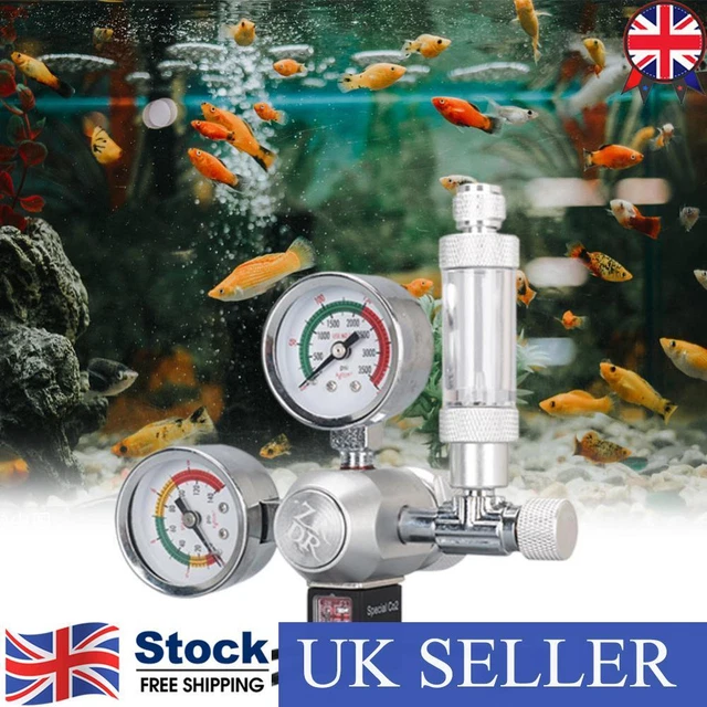 DIY AQUARIUM CO2 Regulator Fish Tank Bubble Counter Solenoid Check