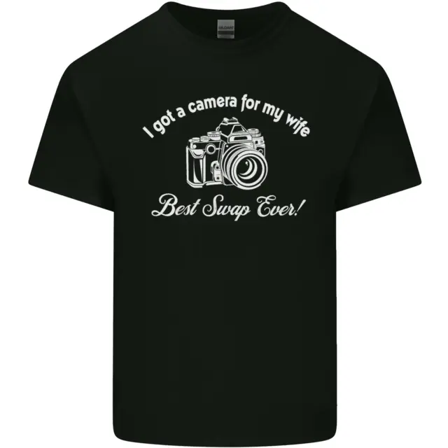 Camera for My Wife Photography Photographer Mens Cotton T-Shirt Tee Top