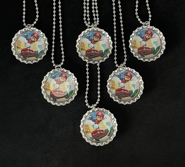 Mario party favors / Mario Kart / 6 Necklaces / Party Supplies / Birthday