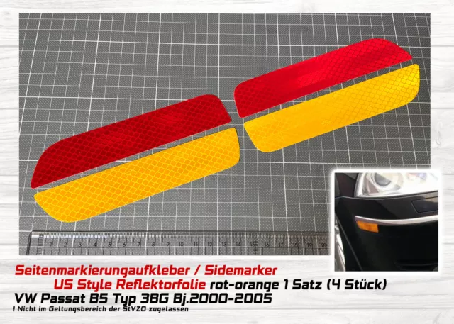 SML US Style Seitenreflektor Sidemarker VW Passat B5 3BG 2000-2005