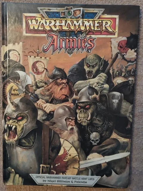 Warhammer Armies hardback book Fantasy Battle Army Lists, 1988ed. Games Workshop
