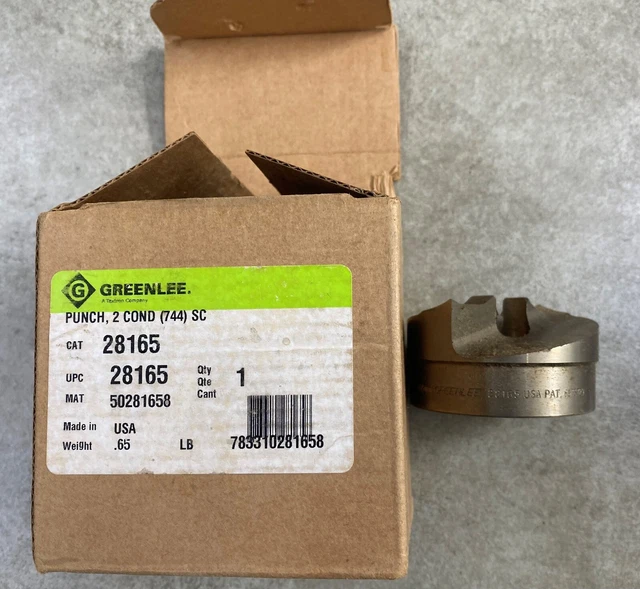 Greenlee 28165 SLUG SPLITTER 2" Conduit Size Punch for Stainless Steel 50281658