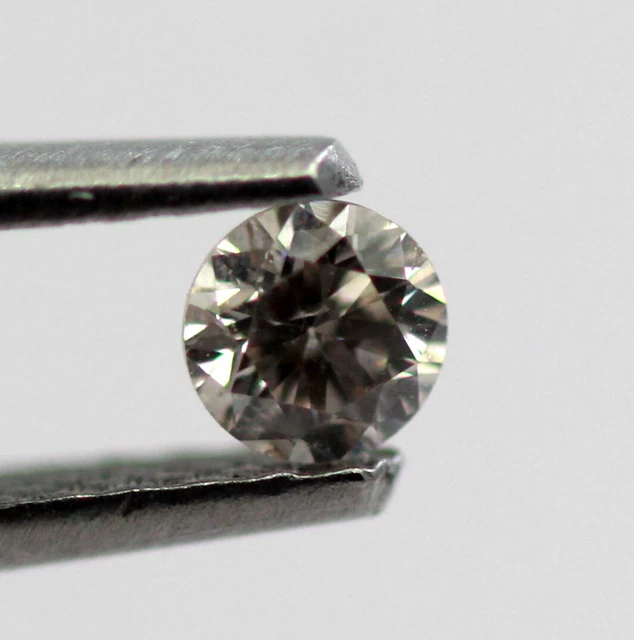 Desseré I SI1 Clarté 100% Naturel Certifié Diamant 0.109 CT Rose Argyle Rond