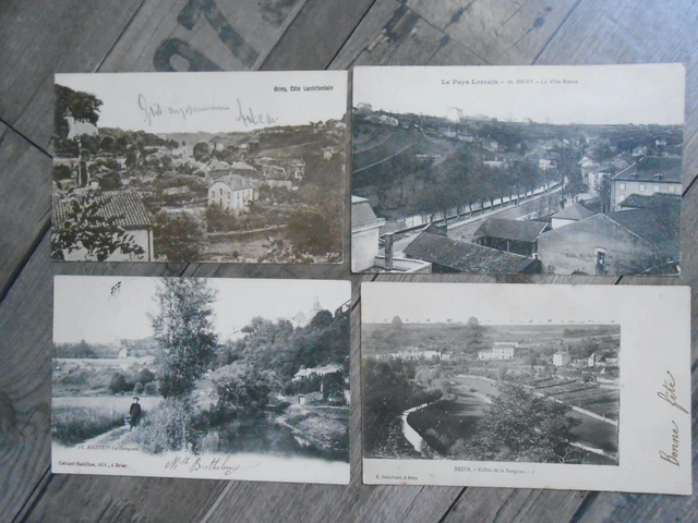 Briey (Murthe Et Moselle): Lot Of 4 Beautiful Antique Postcards.