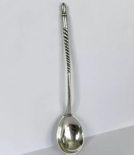 Antique Russian 84 % Silver Tea Coffee Spoon / 19 C Imperial Moscow Stepan Levin 2