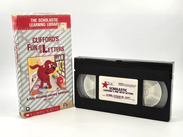 CLIFFORD’S FUN WITH Letters VHS (Scholastic Learning Library, 1992 ...