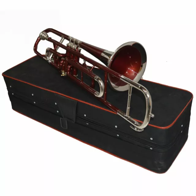Trombone Bb PRO (Colored Red) Hard Case M/P SALE  ON