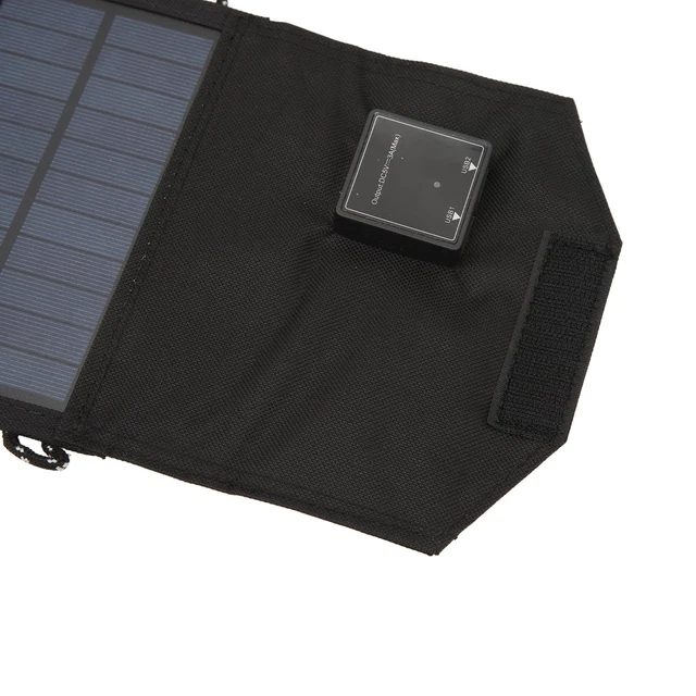 Caricabatterie Solare Pieghevole Portatile Resistente Al Calore Dual USB 12W