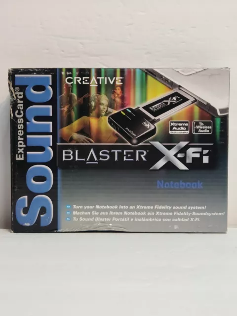 New Creative Labs SB0950 ExpressCard Sound Blaster X-Fi Notebook Audio System