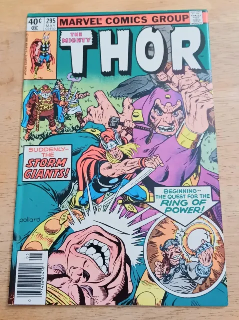 THE MIGHTY THOR 295 high grade newsstand marvel comic book avengers hercules