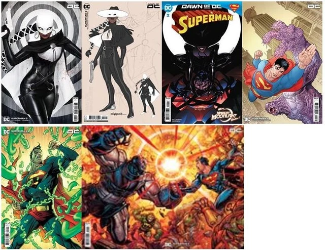 Superman #2 (2023,Dc,1St Marilyn Moonlight,Presel) Lot Of 6 Reg & Variant Covers