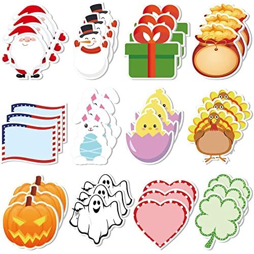 720 Pieces Holiday Sticky Note Cute Winter Notes