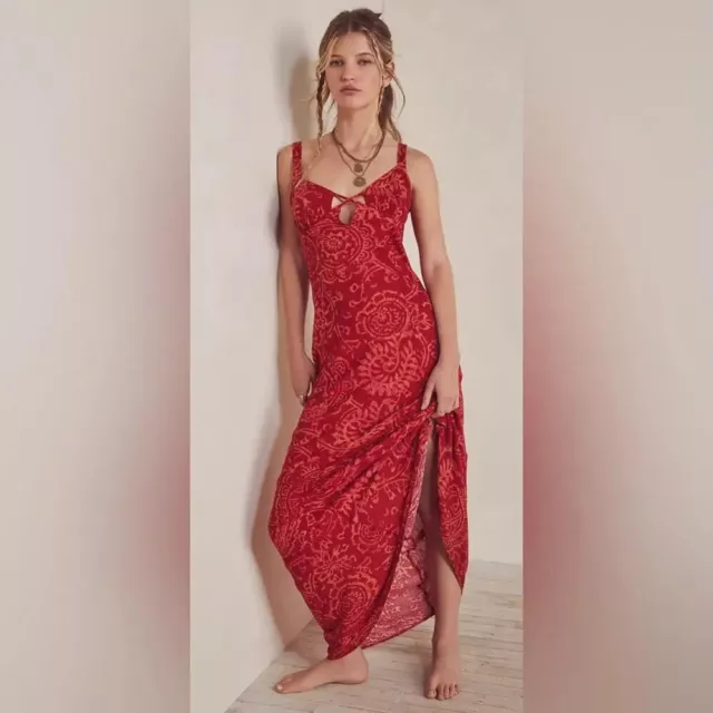 Free People Mystical Mindset Maxi Dress Scarlett Combo Revolve Women's Small