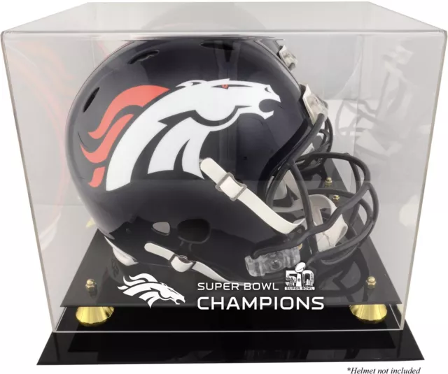 Denver Broncos Golden Classic Helmet Super Bowl 50 Champs Logo Case - Fanatics