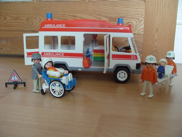 1987 GEOBRA PLAYMOBIL 3456 Ambulance Toit Blanc Complete! EUR 84,99 - FR