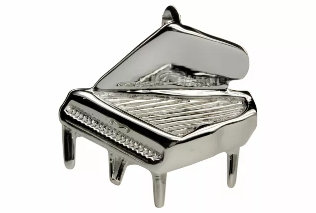 SILBERMOOS Anhänger Halskette Klavier Piano Flügel Musik Sterling Silber 925