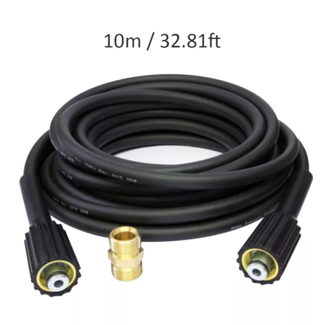 10m Replacement High Pressure Washer Extensionhose Heavy Duty M22 Jet Power Wash