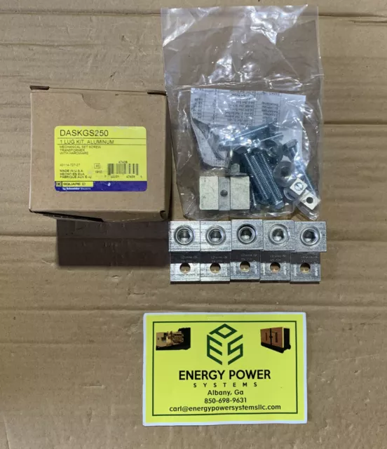 SQUARE D DASKGS250 Lug Kit,Low V Dist,HM/EP/EE Series