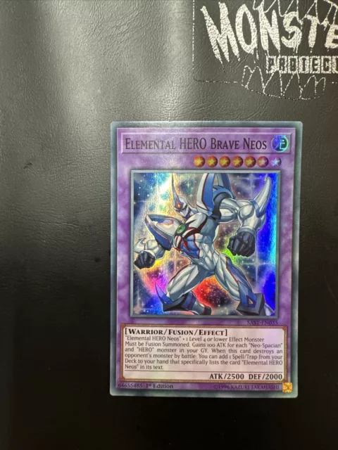 Yugioh Elemental Hero Brave Neos Super Rare Sast-En035 Mixed Editions