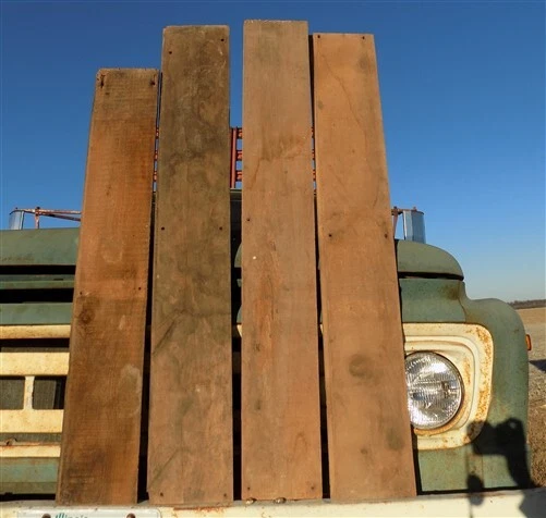 4 Barn Wood Reclaimed Planks, Wall Siding Boards, Rabbet Edge Lumber A45