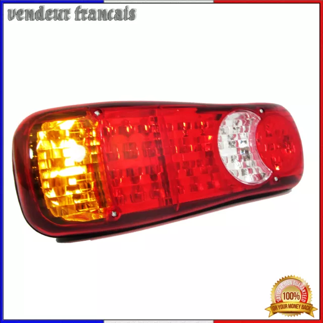 Paire Led 24V Feux Arrieres Pour Camion Remorque Fourgon Caravane Neuf 3