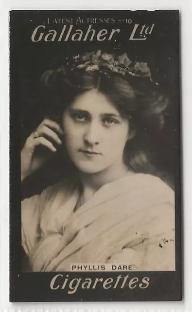 Gallaher-Latest Actresses 1909 (Black & White)-#10- Phyllis Dare