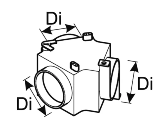 Verteiler mit Regelklappe D60, Webasto, 1320352A