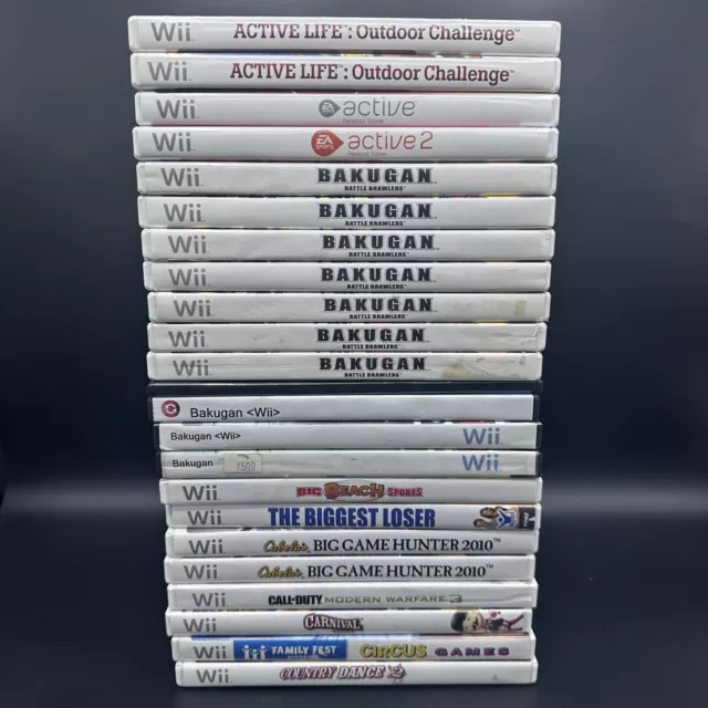 Nintendo Wii Games Complete Fun You Pick & Choose Video Games Lot