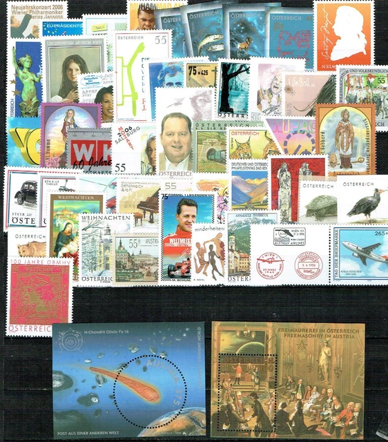 Österreich Jahrgang 2006 komplett postfrisch, Nominale 50,10 Euro