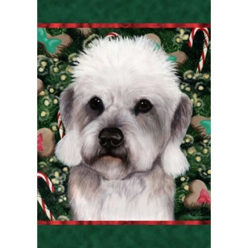 Christmas Holiday Garden Flag - Pepper Dandie Dinmont Terrier 142111