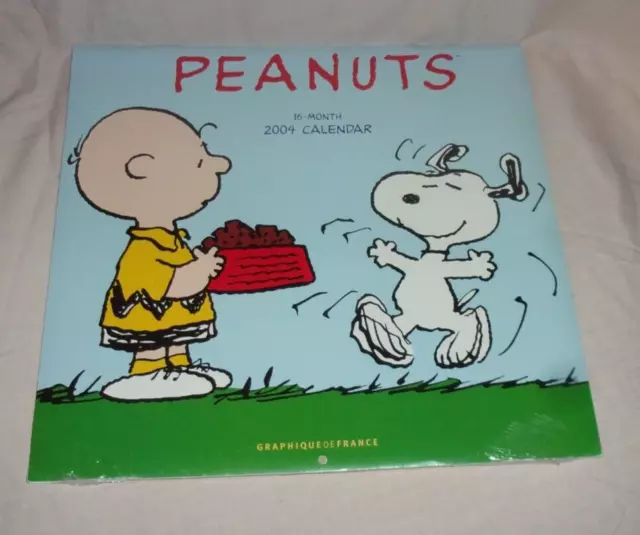 Graphique Peanuts 2004 Calendar 16-Month New Factory Sealed