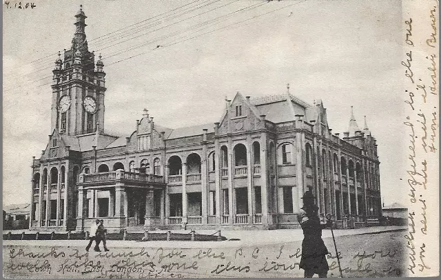 East London, Südafrika - Rathaus - Kap der Guten Hoffnung Briefmarke, 1904