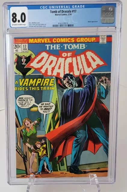 Marvel Comics Tomb of Dracula #17 CGC 8.0 Blade appearance