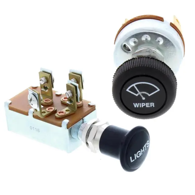 Universal Headlight and Single Motor Wiper Switch Kit