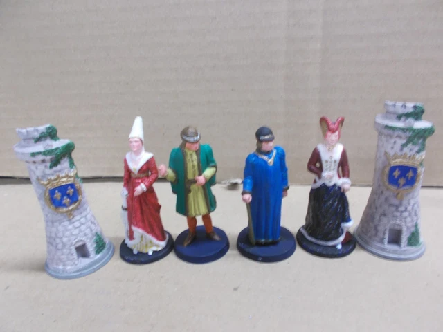 Lot De 14 Figurines Café Mokarex - Jeu D'échecs Thème Moyen Âge - Occasion